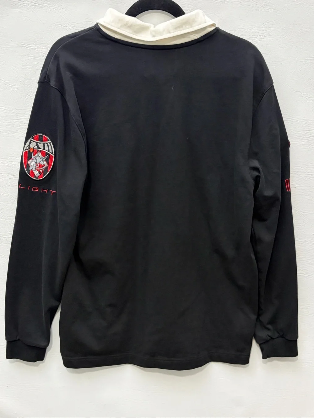 Nike Air Jordan Essentials Long-Sleeve Rugby Shirt Black Medium